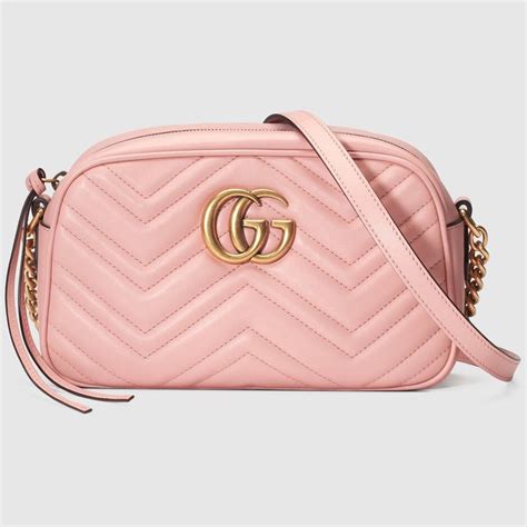 bolsa gucci pink|Gucci leather shoulder bag.